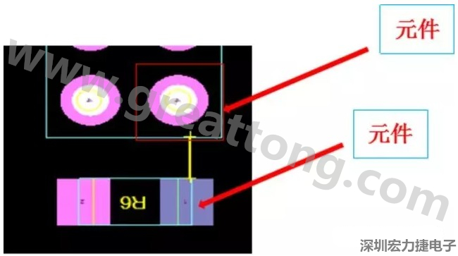 PCBA DFM問(wèn)題實(shí)例2：元件距離太近，組裝干涉 