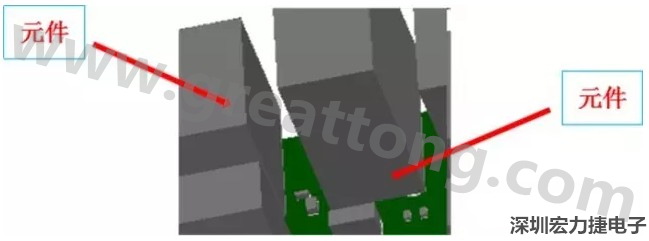 PCBA DFM問(wèn)題實(shí)例2：元件距離太近，組裝干涉 