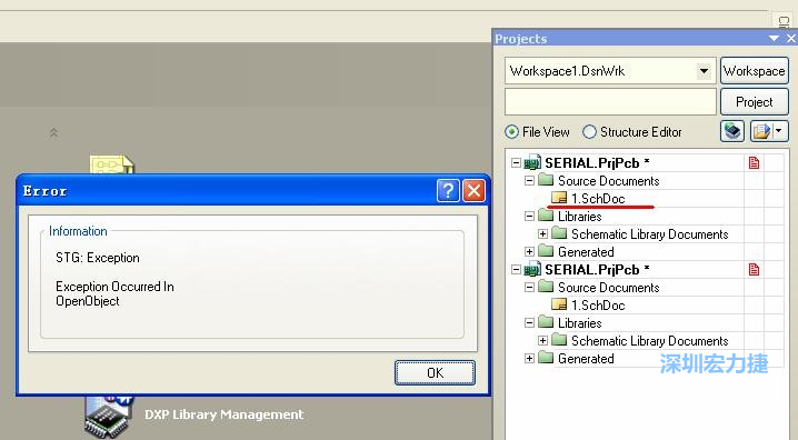 點(diǎn)擊“打開”。打開過程中出現(xiàn)了一個(gè)錯(cuò)誤，但文件轉(zhuǎn)換還是成功了。點(diǎn)擊 OK 關(guān)閉錯(cuò)誤窗口。