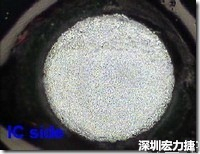 紅墨水染紅測試分析-IC面，允收