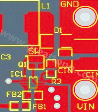 星節(jié)點(diǎn)連接地平面及兩個(gè)小電流接地連接(IC和分壓器)。